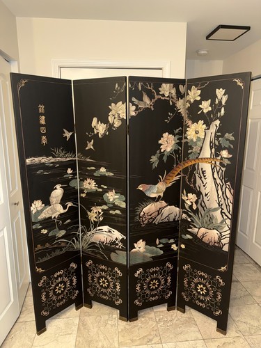 Vintage asian black lacquer - vintage,