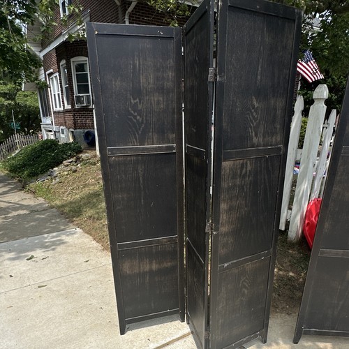 Black wood panel - wood, folding